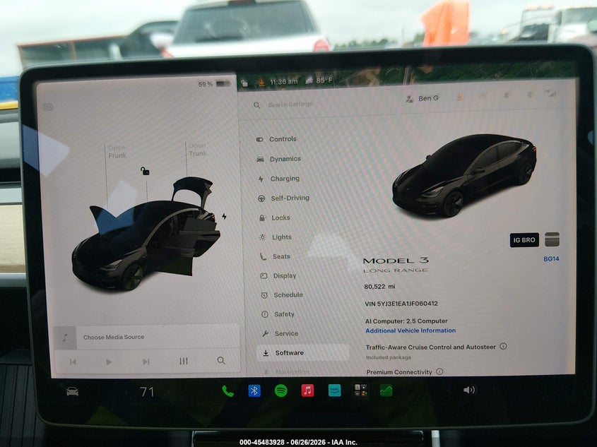 2018 Tesla Model 3 Long Range/Mid Range VIN: 5YJ3E1EA1JF060412 Lot: 45483928