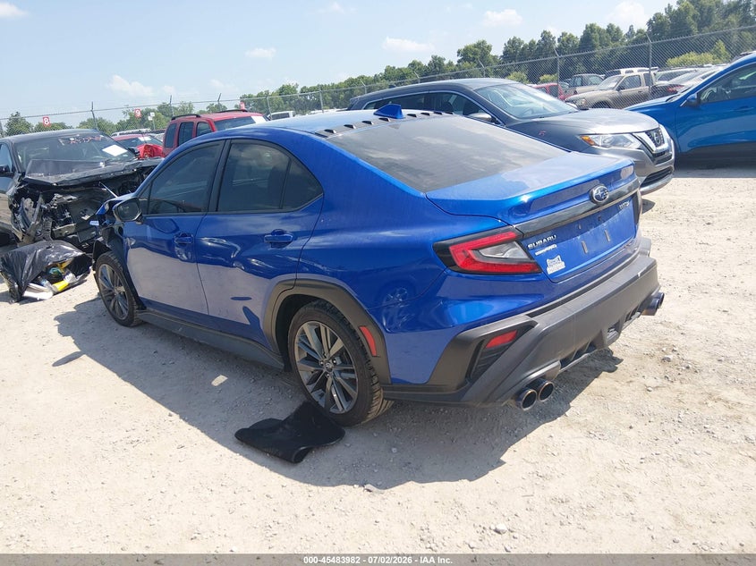 2022 SUBARU WRX SEDAN 2.4L H-4 DI, DOHC, VVT, TURBO, 271HP