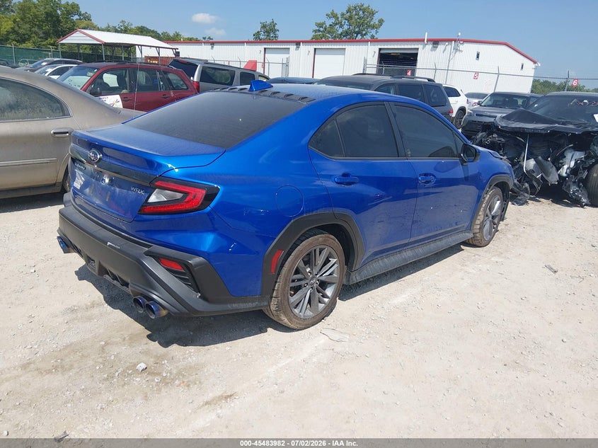 2022 SUBARU WRX SEDAN 2.4L H-4 DI, DOHC, VVT, TURBO, 271HP