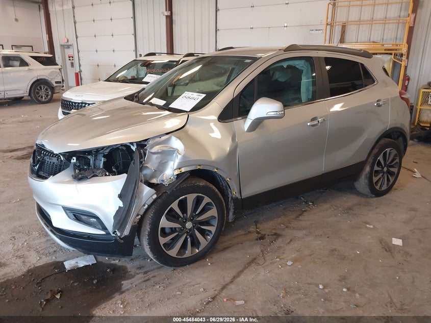 Vin: kl4cjcsm0kb883367, lot: 45982217, buick encore fwd essence 20192
