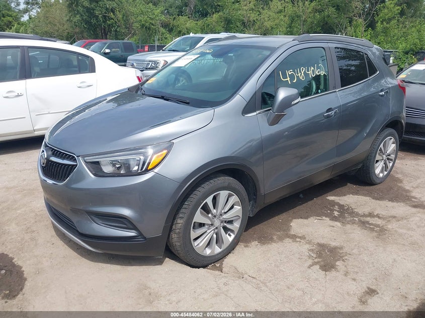 Vin: kl4cjasb8kb824313, lot: 45982237, buick encore fwd preferred 20192