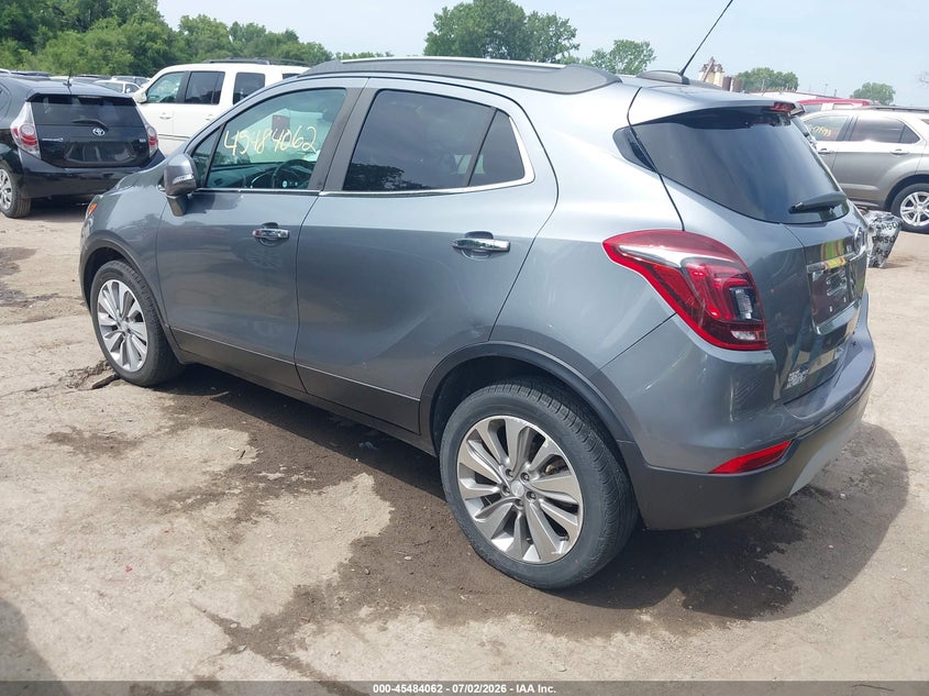 Vin: kl4cjasb8kb824313, lot: 45982237, buick encore fwd preferred 20193