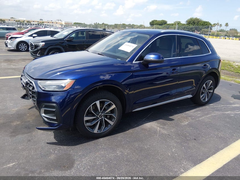 Vin: wa1aaafyxm2024654, lot: 45982249, audi q5 premium 45 tfsi quattro s tronic 20212