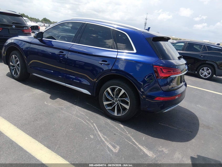 Vin: wa1aaafyxm2024654, lot: 45982249, audi q5 premium 45 tfsi quattro s tronic 20213
