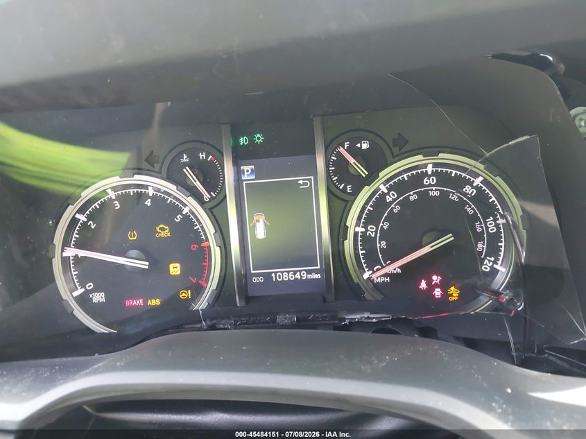 TOYOTA 4RUNNER 2020 VIN JTEBU5JRXL5810696