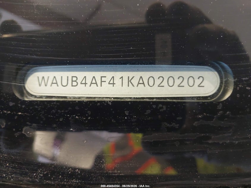 2019 Audi S4 3.0T Premium VIN: WAUB4AF41KA020202 Lot: 45484354