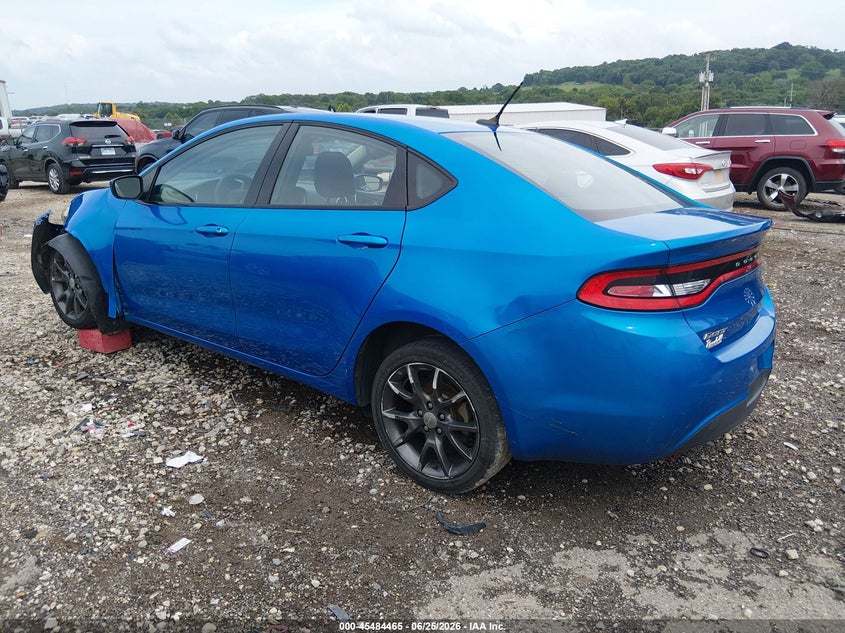 Vin: 1c3cdfaa2fd378998, lot: 45982640, dodge dart se 20153