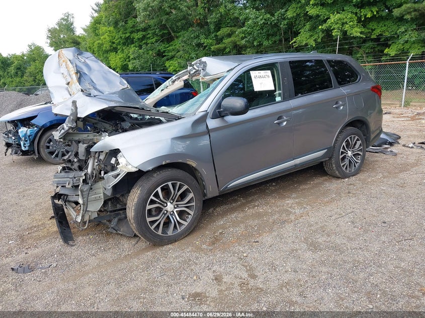 2018 Mitsubishi Outlander, Удар спереди, IAAI, VIN JA4AZ3A38JZ056473 — фото 2