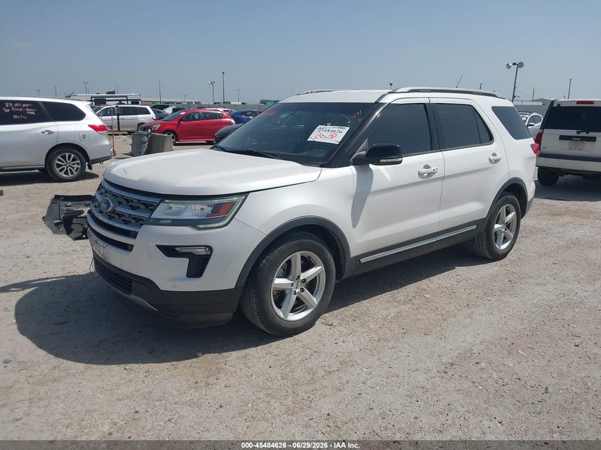 Vin: 1fm5k7d86jgb55312, lot: 45982801, ford explorer xlt 20182