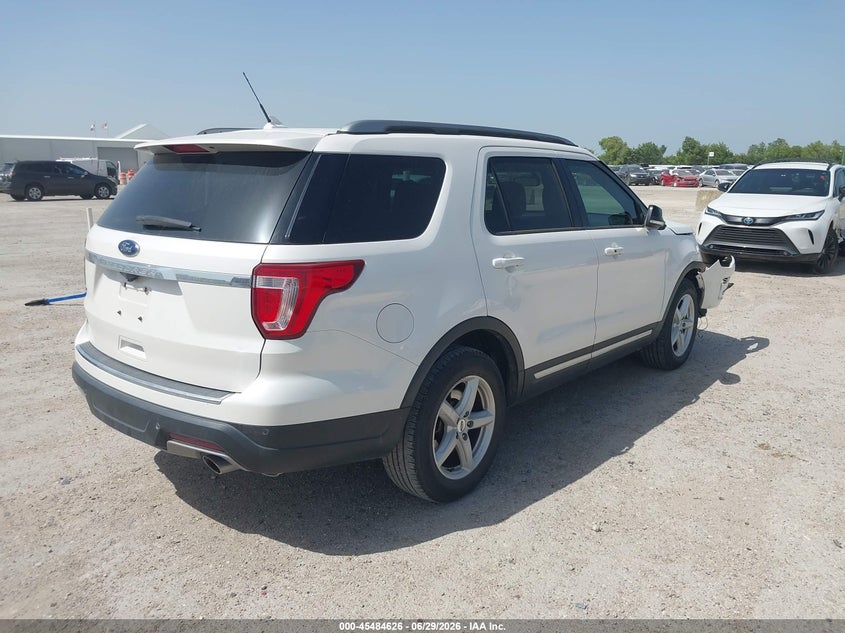 Vin: 1fm5k7d86jgb55312, lot: 45982801, ford explorer xlt 20184
