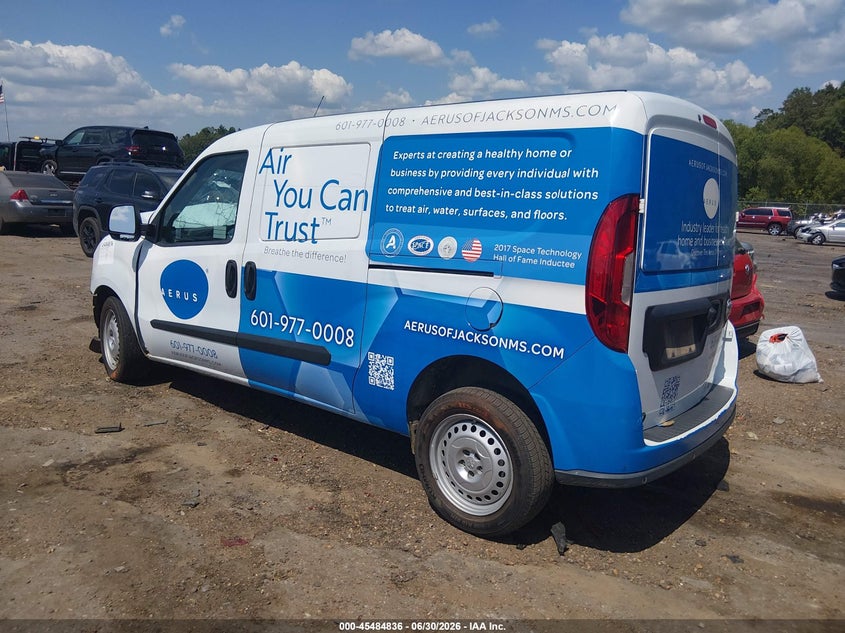 Vin: zfbhrfab3n6w21932, lot: 45983011, ram promaster city cargo van 20223