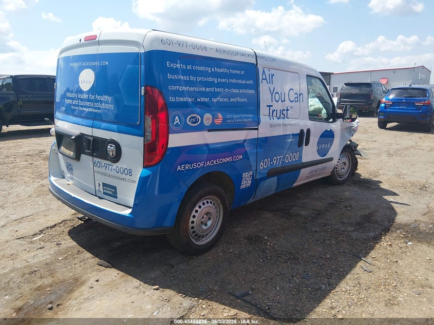 Vin: zfbhrfab3n6w21932, lot: 45983011, ram promaster city cargo van 20224