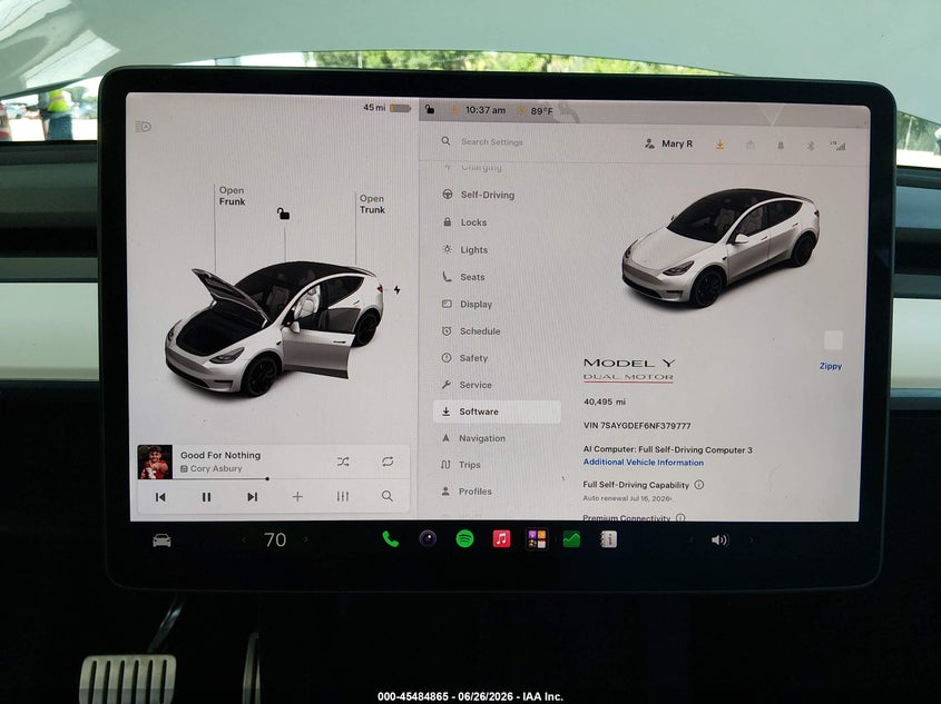 2022 TESLA MODEL Y auction photo 7