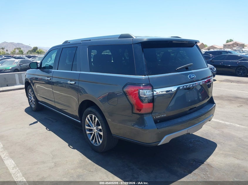 Vin: 1fmjk1kt5jea23706, lot: 45983380, ford expedition max limited 20183