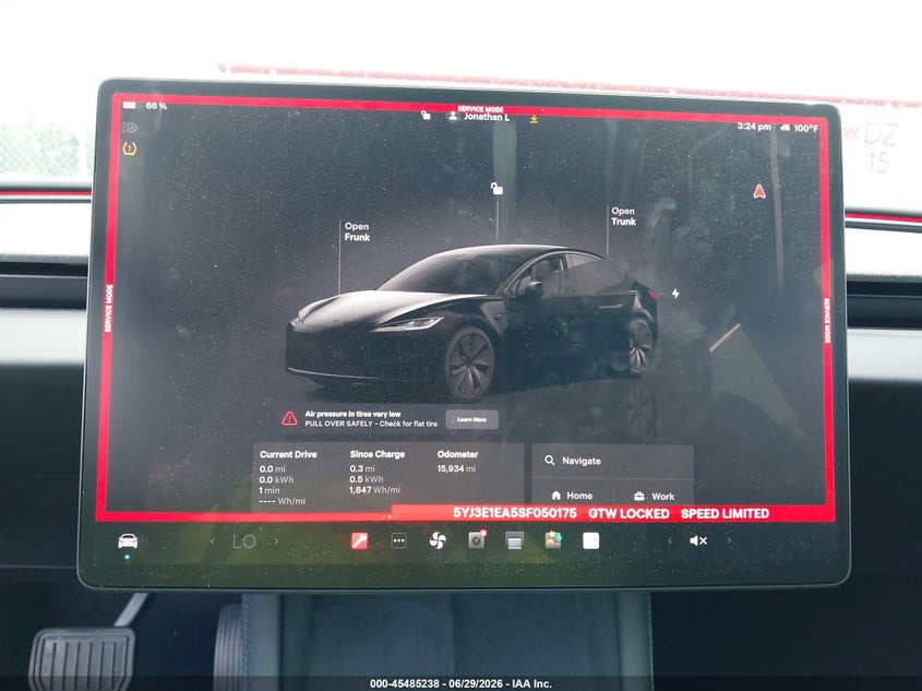 2025 TESLA MODEL 3 auction photo 7