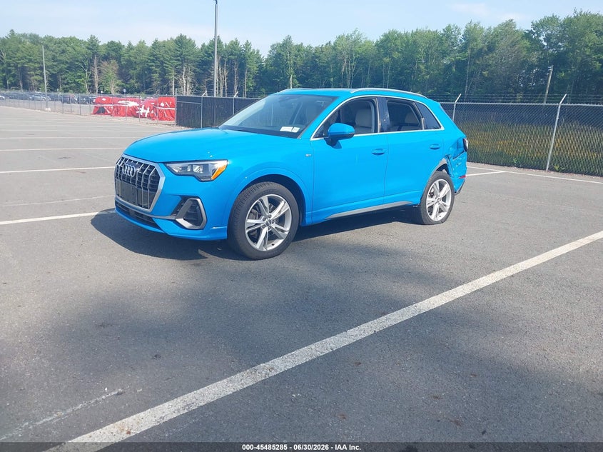 Vin: wa1decf32l1007403, lot: 45983460, audi q3 premium 45 tfsi s line quattro tiptronic 20202