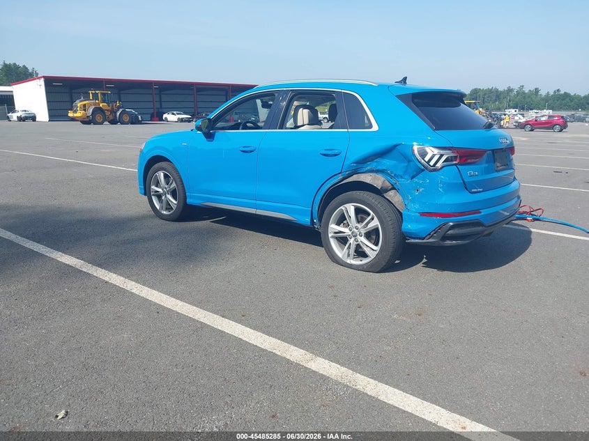 Vin: wa1decf32l1007403, lot: 45983460, audi q3 premium 45 tfsi s line quattro tiptronic 20203