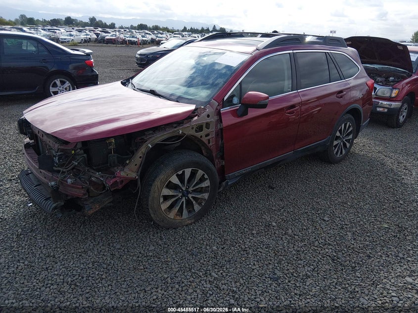 Vin: 4s4bsanc3f3285971, lot: 45983692, subaru outback 2.5i limited 20152