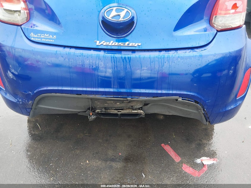 2013 Hyundai Veloster Base W/Black VIN: KMHTC6AD1DU145213 Lot: 45485529