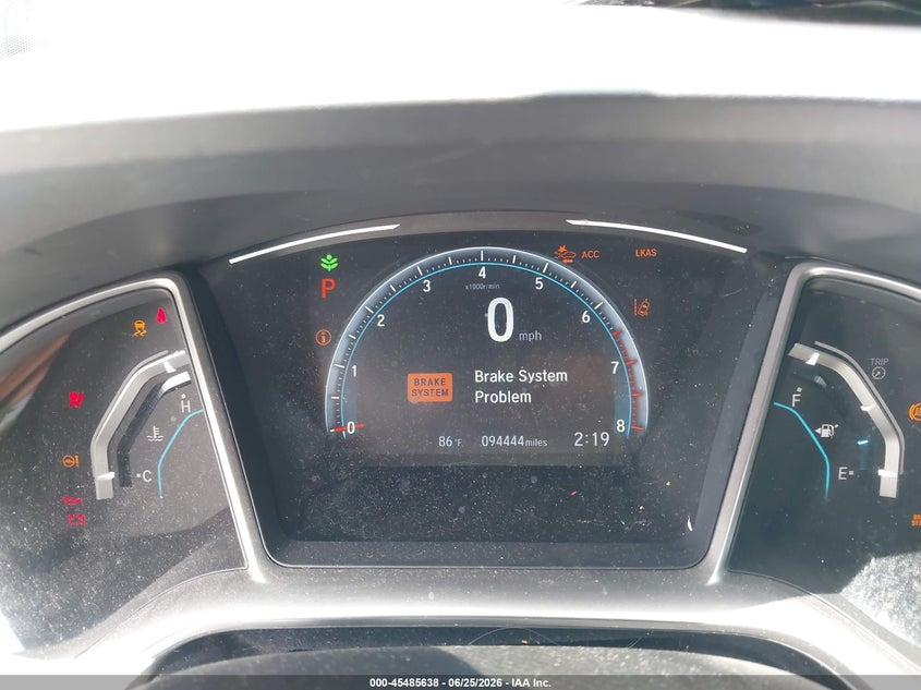 2019 HONDA CIVIC auction photo 7
