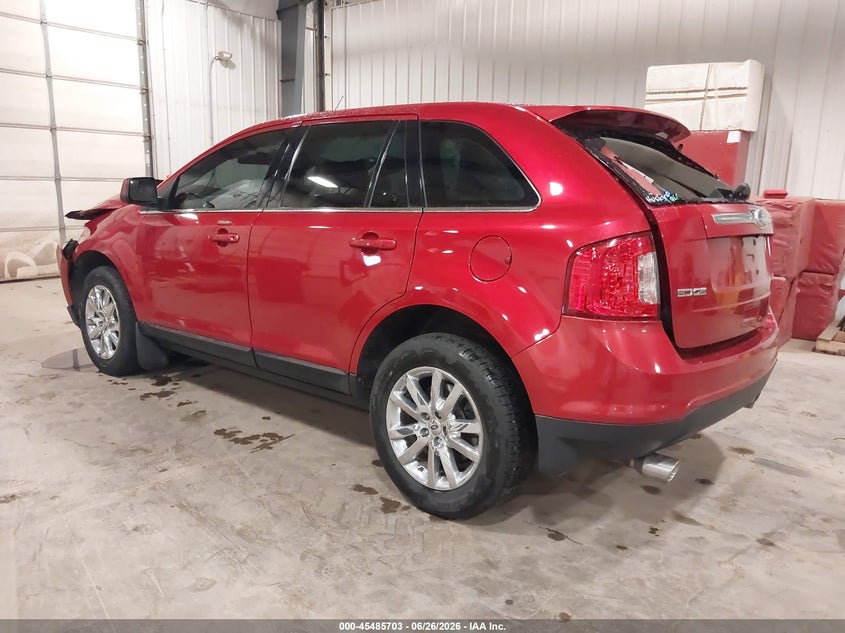 Vin: 2fmdk4kc6bba77589, lot: 45983878, ford edge limited 20113