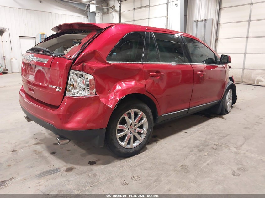 Vin: 2fmdk4kc6bba77589, lot: 45983878, ford edge limited 20114
