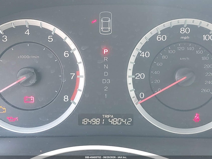 2012 HONDA ACCORD SEDAN 2.4L I-4 DOHC, VVT, 177HP