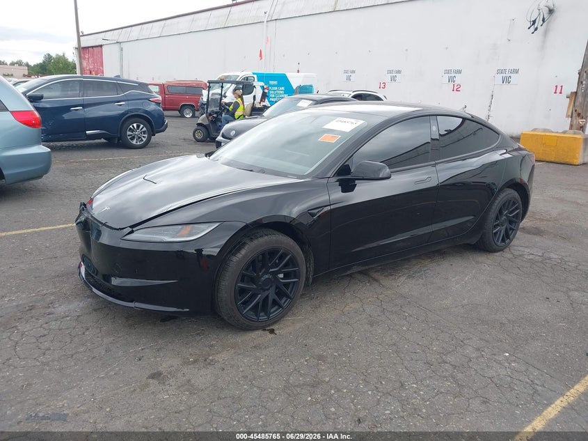 2025 Tesla Model 3, Biohazard, IAAI, VIN 5YJ3E1EA4SF075844 — photo 2