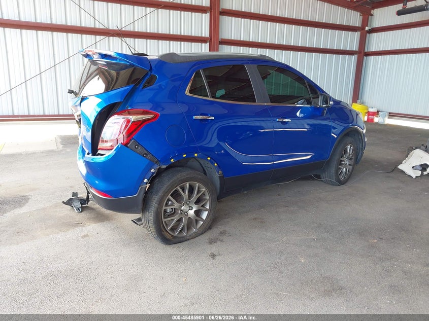 Vin: kl4cj1sb2jb506864, lot: 45984076, buick encore sport touring 20184