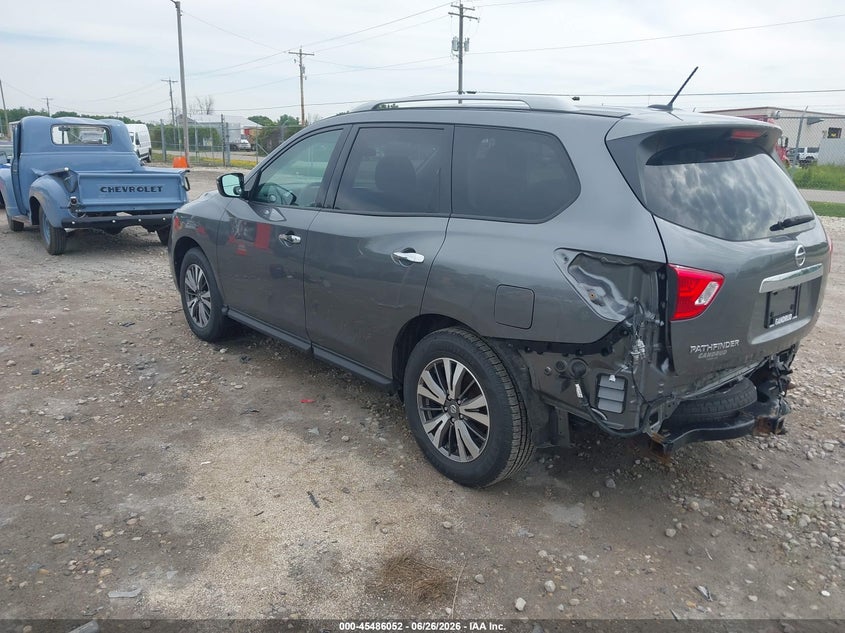 Vin: 5n1dr2mm1hc695577, lot: 45984227, nissan pathfinder s 20173