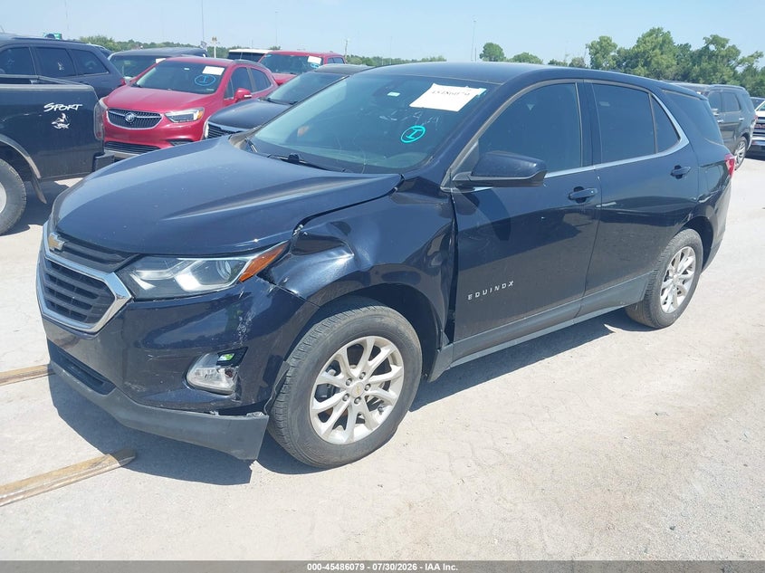 2020 Chevrolet Equinox Awd Lt 1.5L Turbo, Front End, IAAI, VIN 2GNAXUEV4L6191498 — photo 2