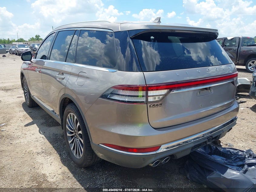 Vin: 5lm5j7xc1lgl08925, lot: 45984391, lincoln aviator reserve 20203