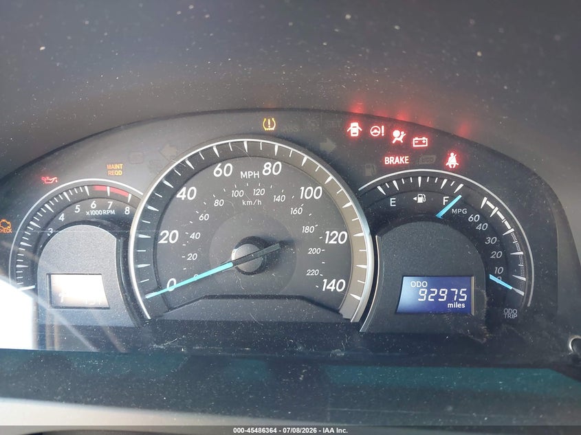 2013 TOYOTA CAMRY SEDAN 2.5L I-4 DOHC, VVT, 173HP