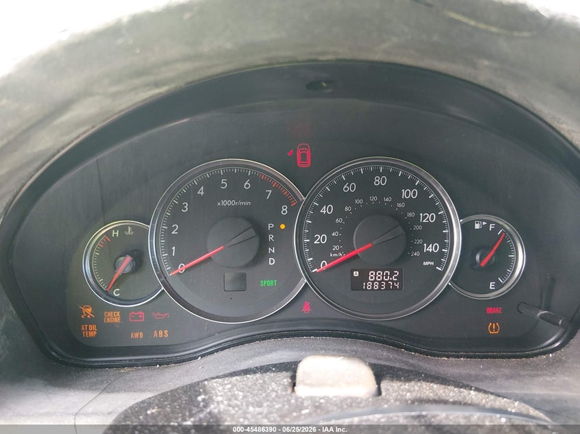 SUBARU OUTBACK 2009 VIN 4S4BP66C797319856
