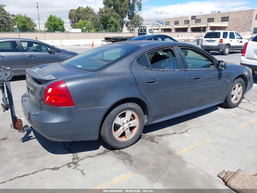 2008 PONTIAC GRAND PRIX SEDAN 3.8L V-6 200HP