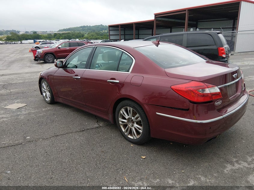 Vin: kmhgc4dd4du224859, lot: 45984767, hyundai genesis 3.8 20133