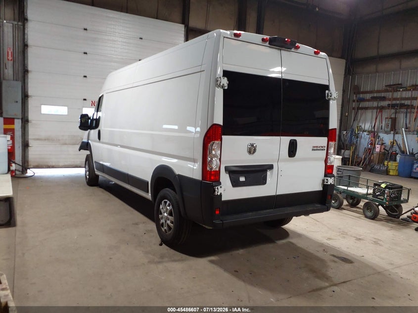 Vin: 3c6mrvhg8se518297, lot: 45984782, ram promaster 3500 slt high roof 159 wb 20253