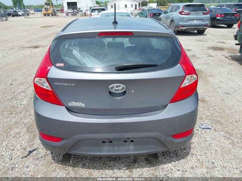 2017 HYUNDAI ACCENT HATCHBACK 1.6L I-4 DI, DOHC, VVT, 137HP