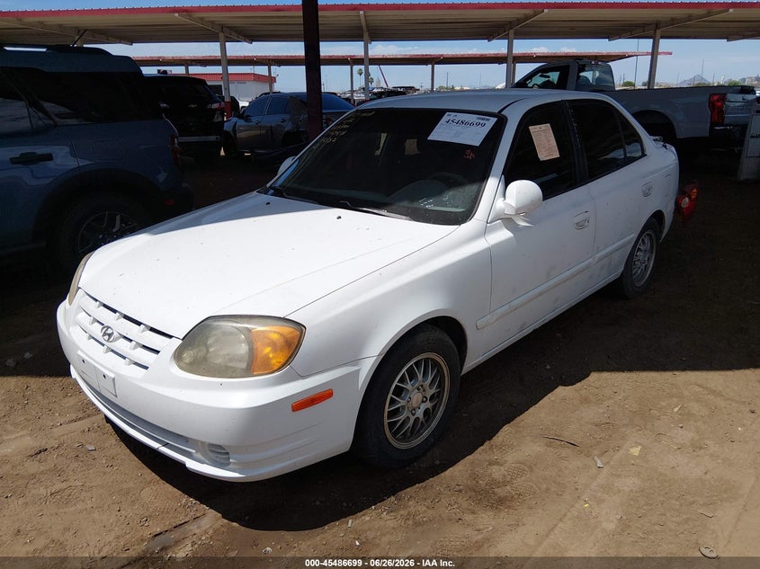 2005 Hyundai Accent, Удар ззаду, IAAI, VIN KMHCG45C35U585347 — фото 2