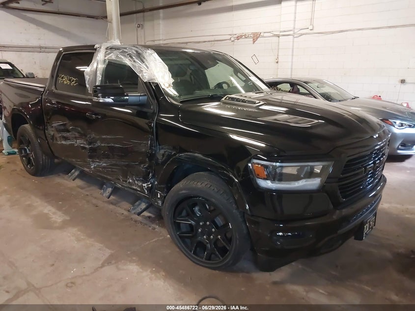 Vin: 1c6srfjt7mn682241, lot: 45984897, ram 1500 laramie  4x4 5'7 box 20211