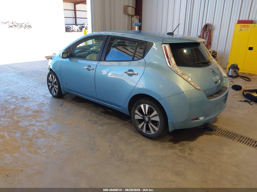 Vin: 1n4az0cp5fc317594, lot: 45984916, nissan leaf sl 20153