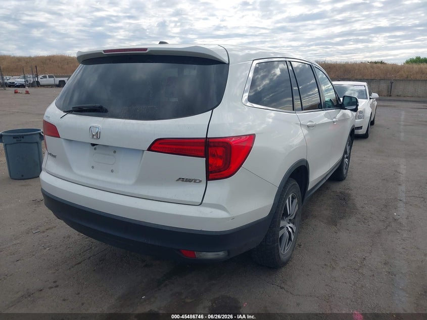 Vin: 5fnyf6h52jb054925, lot: 45984921, honda pilot ex-l 20184