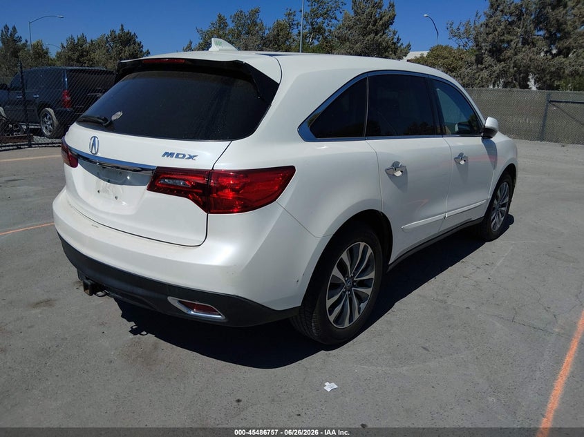 2016 ACURA MDX SPORT UTILITY VEHICLE 3.5L V-6 DI, VVT, 290HP