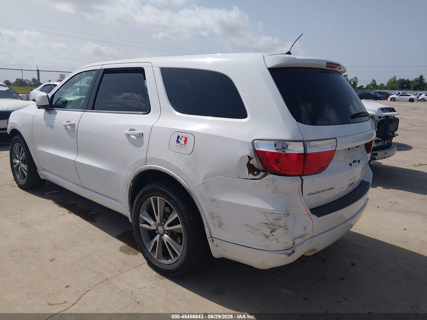 Vin: 1c4rdhag0dc617182, lot: 45985018, dodge durango sxt 20133