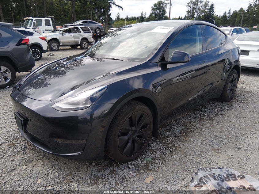 TESLA MODEL Y 2025 VIN 7SAYGDED0SF313297