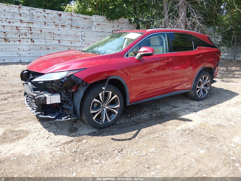 Vin: jtjhgkfa6l2010774, lot: 45985175, lexus rx 450hl 20202