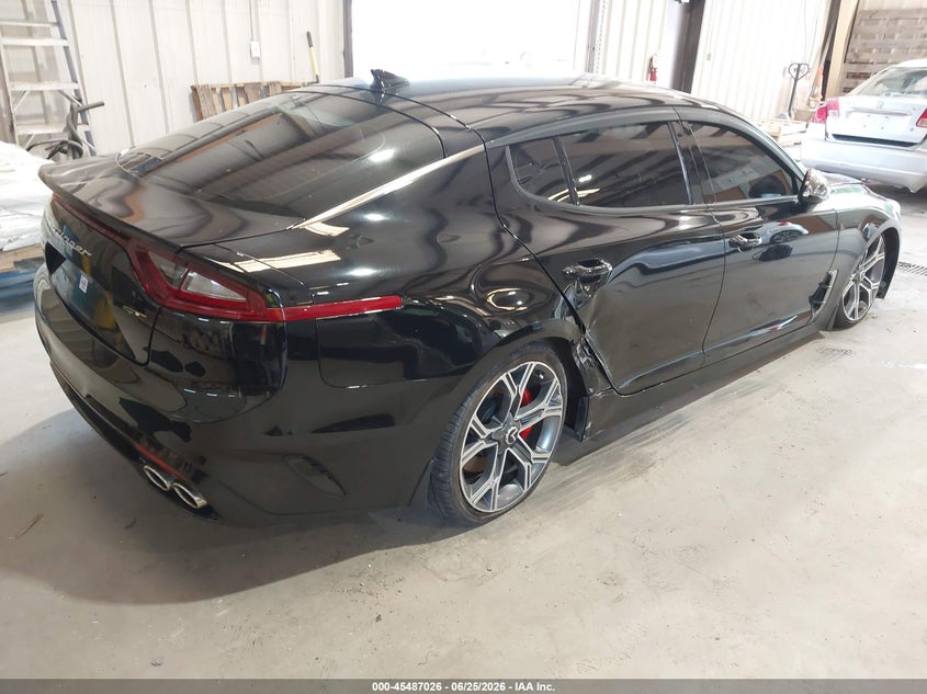 Vin: knae35lc8l6077858, lot: 45985201, kia stinger gt 20204