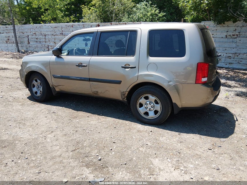 HONDA PILOT 2011 VIN 5FNYF4H25BB033319