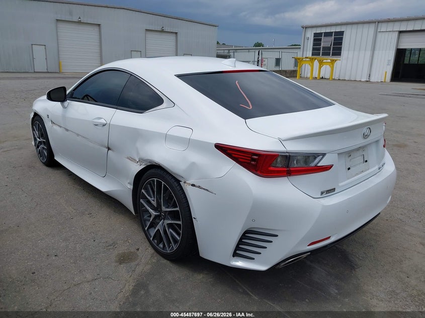 Vin: jthhe5bc9f5011226, lot: 45985894, lexus rc 350 20153