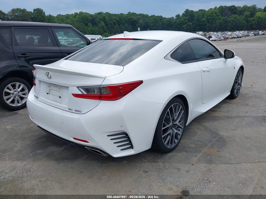 Vin: jthhe5bc9f5011226, lot: 45985894, lexus rc 350 20154